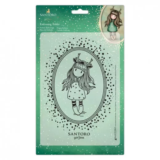 Gorjuss Embossing Folder - Doe Eyed